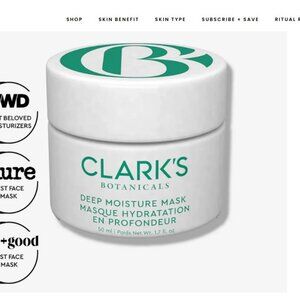 Clarks Botanicals Deep Moisture Mask